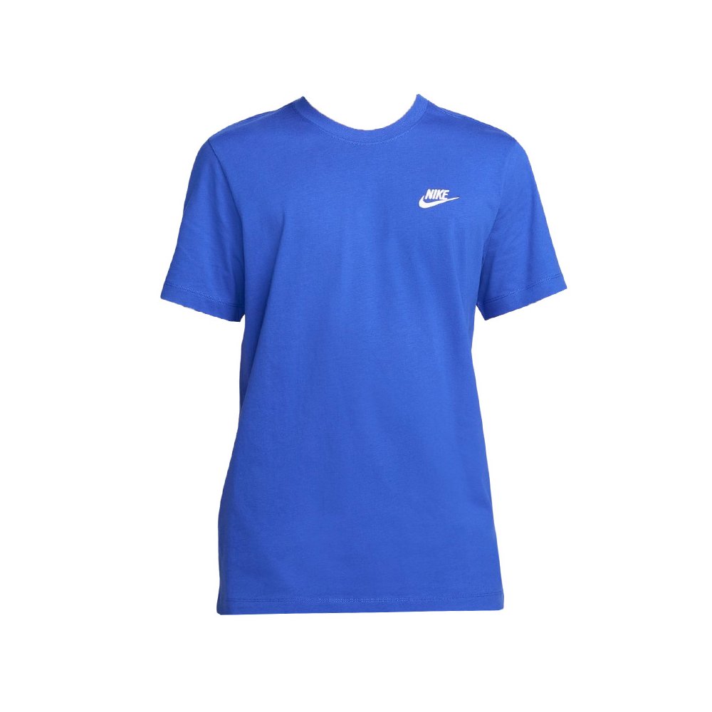 Nike Men Sport-wear Club Athletic Shirts Blue Running Jersey Shirt